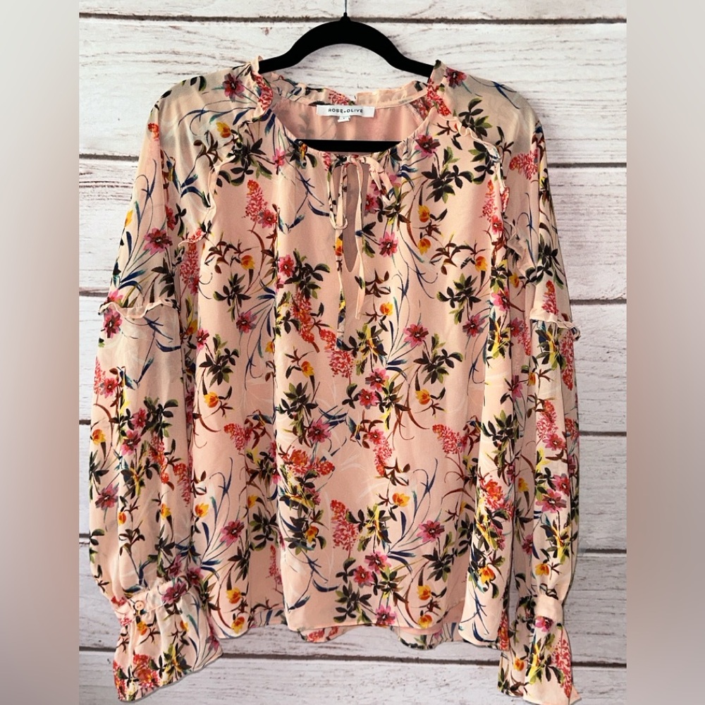 Rose & Olive Floral Blouse